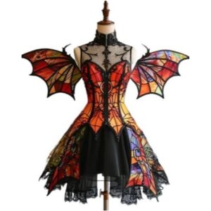 stained glass fairy dress