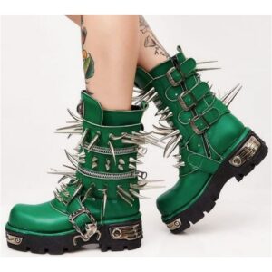 toxic punk spiked boots