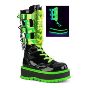 cyber neon glow boots