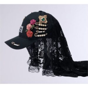 gothic veil cap